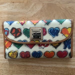 Dooney & Burke Heart Leather Wallet